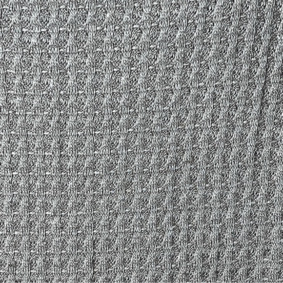 Sadie & Sage | New Tan Waffle Knit Drape Neck Dolman Sleeve Top, Medium - Picture 4 of 7